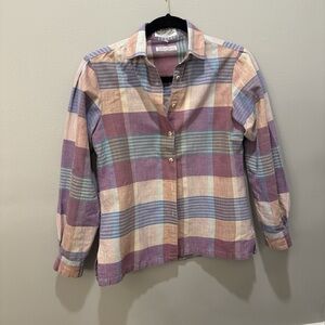 Vintage Andrew Harvey Multicolor Plaid Shirt